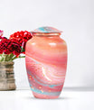 abstract urn, funeral cremation and memorial large urn.