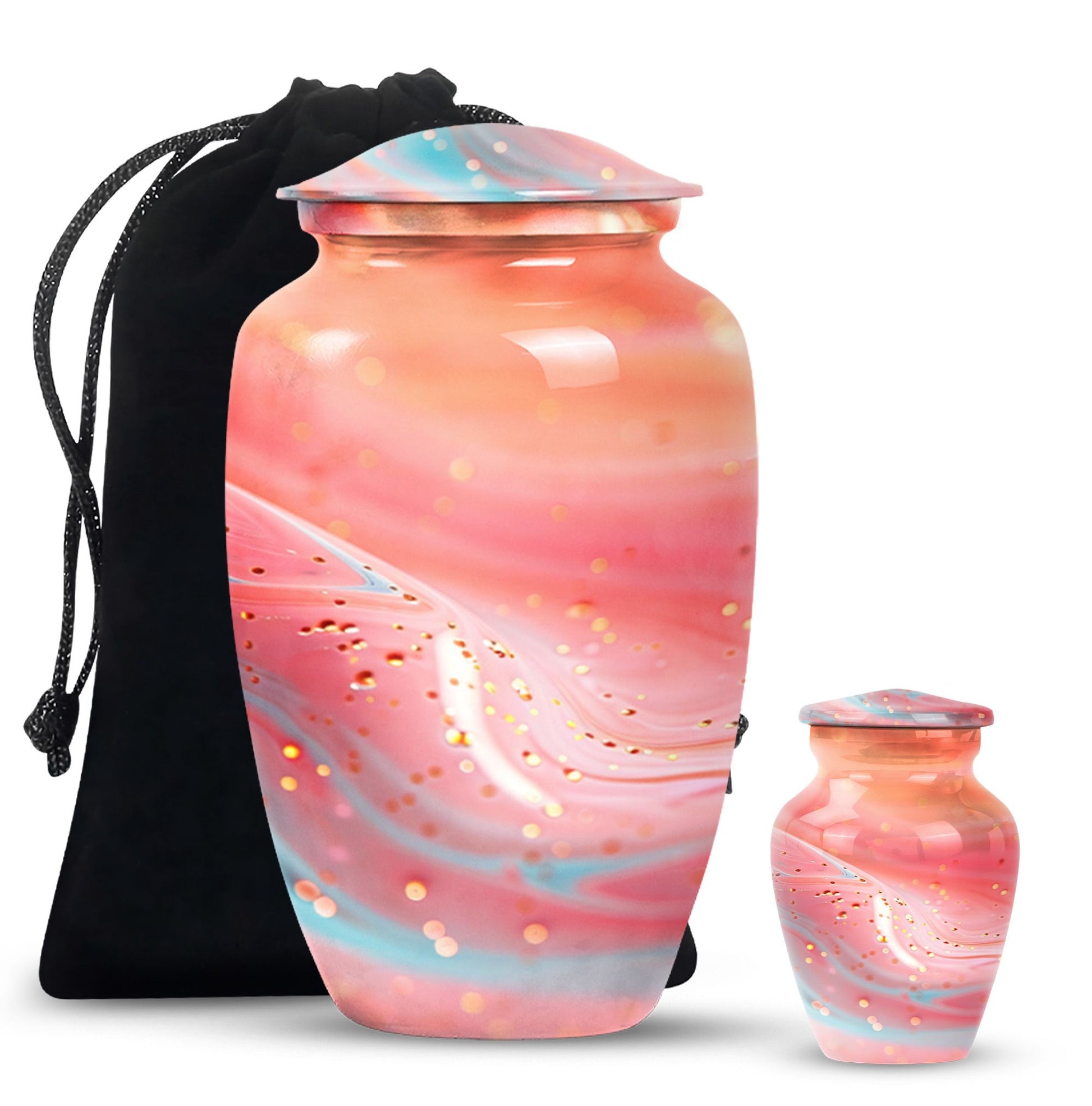 abstract urn, funeral cremation and memorial large urn.