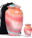 abstract urn, funeral cremation and memorial large urn.