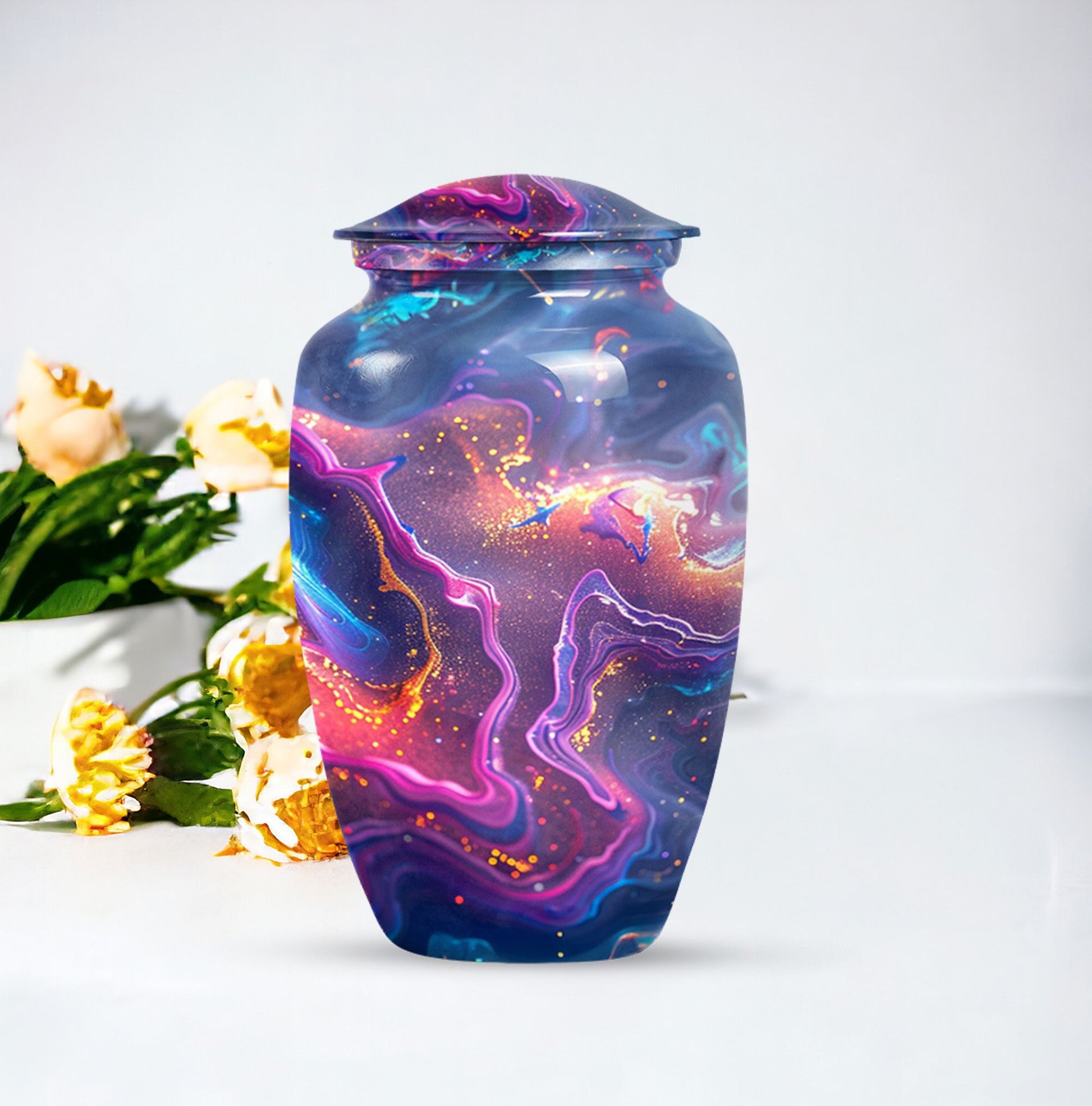 Classic abstract urn for adult human ashes