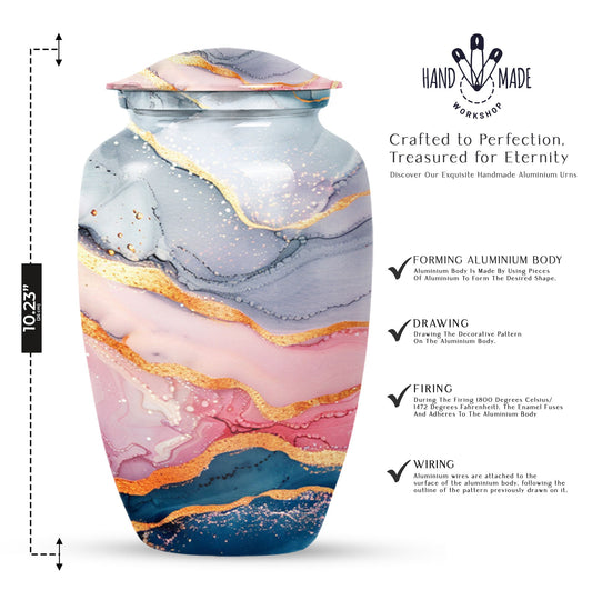 Abstract Urn for adult ashes.