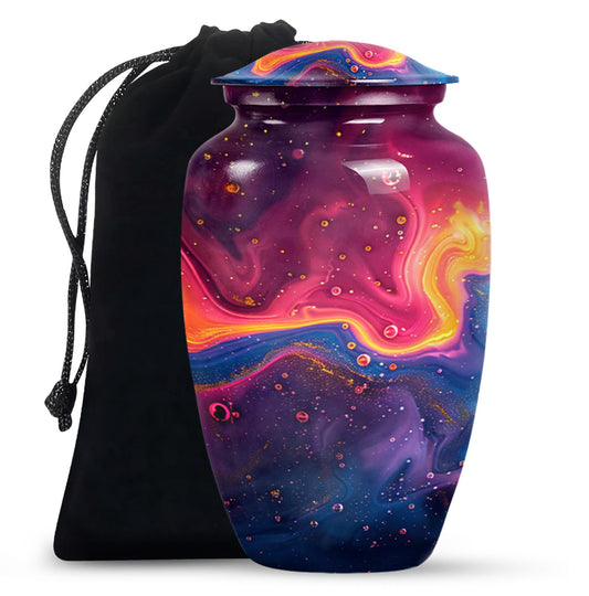 abstract large cremation urn