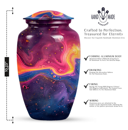 abstract large cremation urn