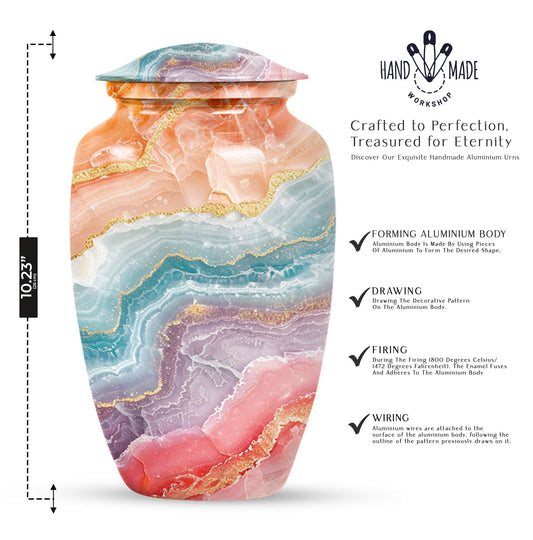 abstract burial urn for adult human ashes