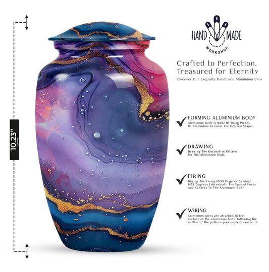 abstract classic urn for dad's cremation ashes