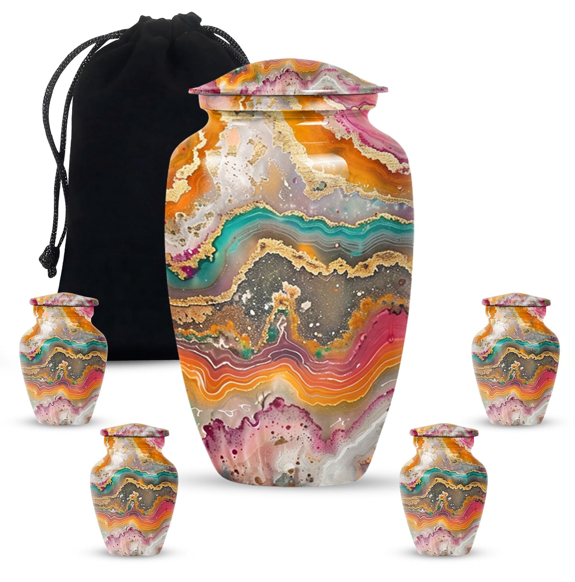 Abstract 10-Inch Classic Urn.