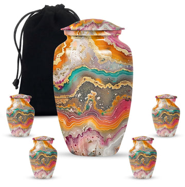 Large Urn with 4 Small Urn