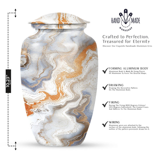 artistic design cremation urn for human ashes