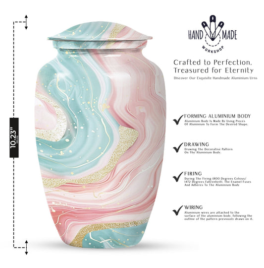 abstract cremation urn - Keepsake Urn