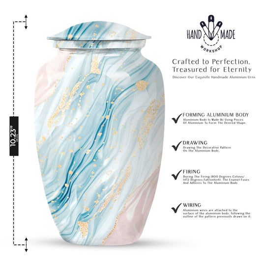 Abstract urn for memorial ashes, Keepsake Urn