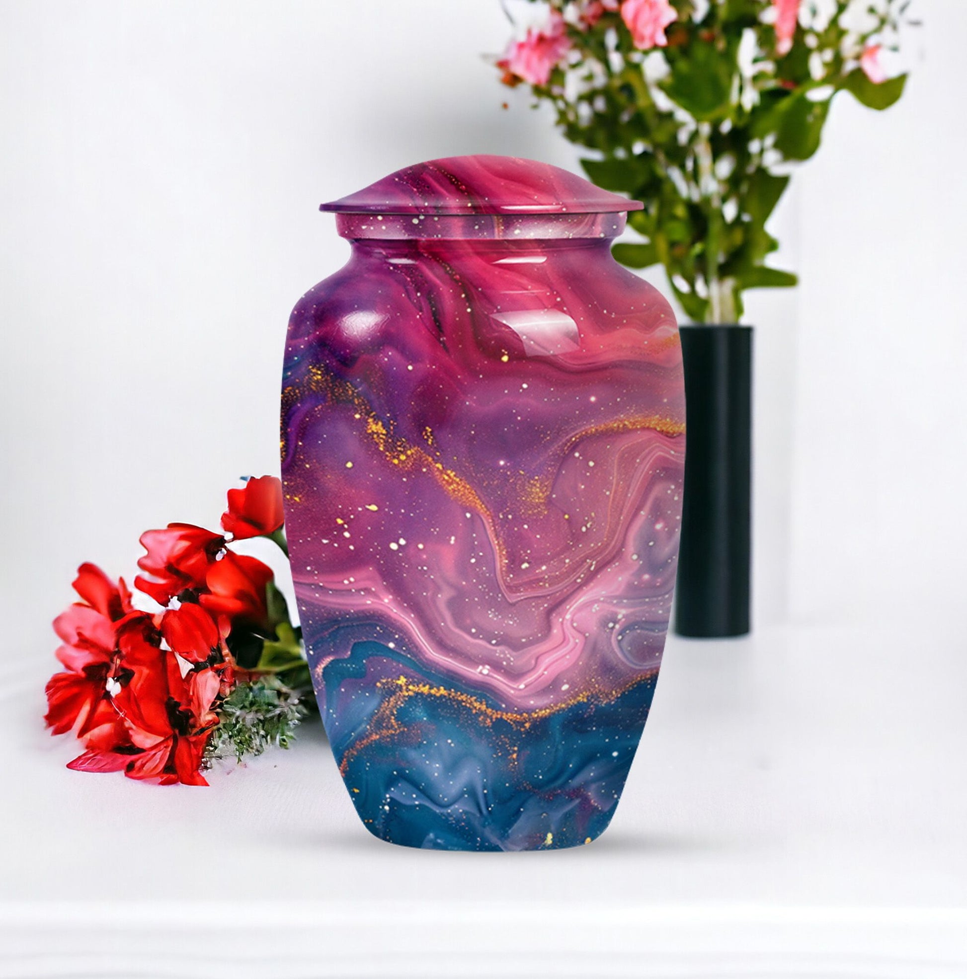 Abstract urn for adults' ashes, Keepsake Urn