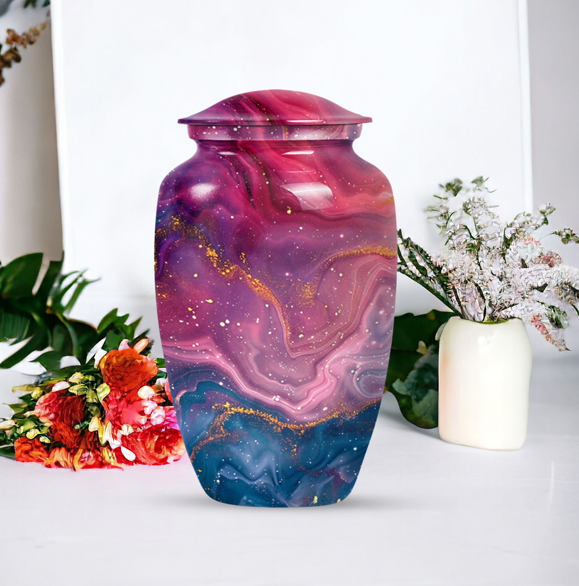 Abstract urn for adults' ashes, Keepsake Urn