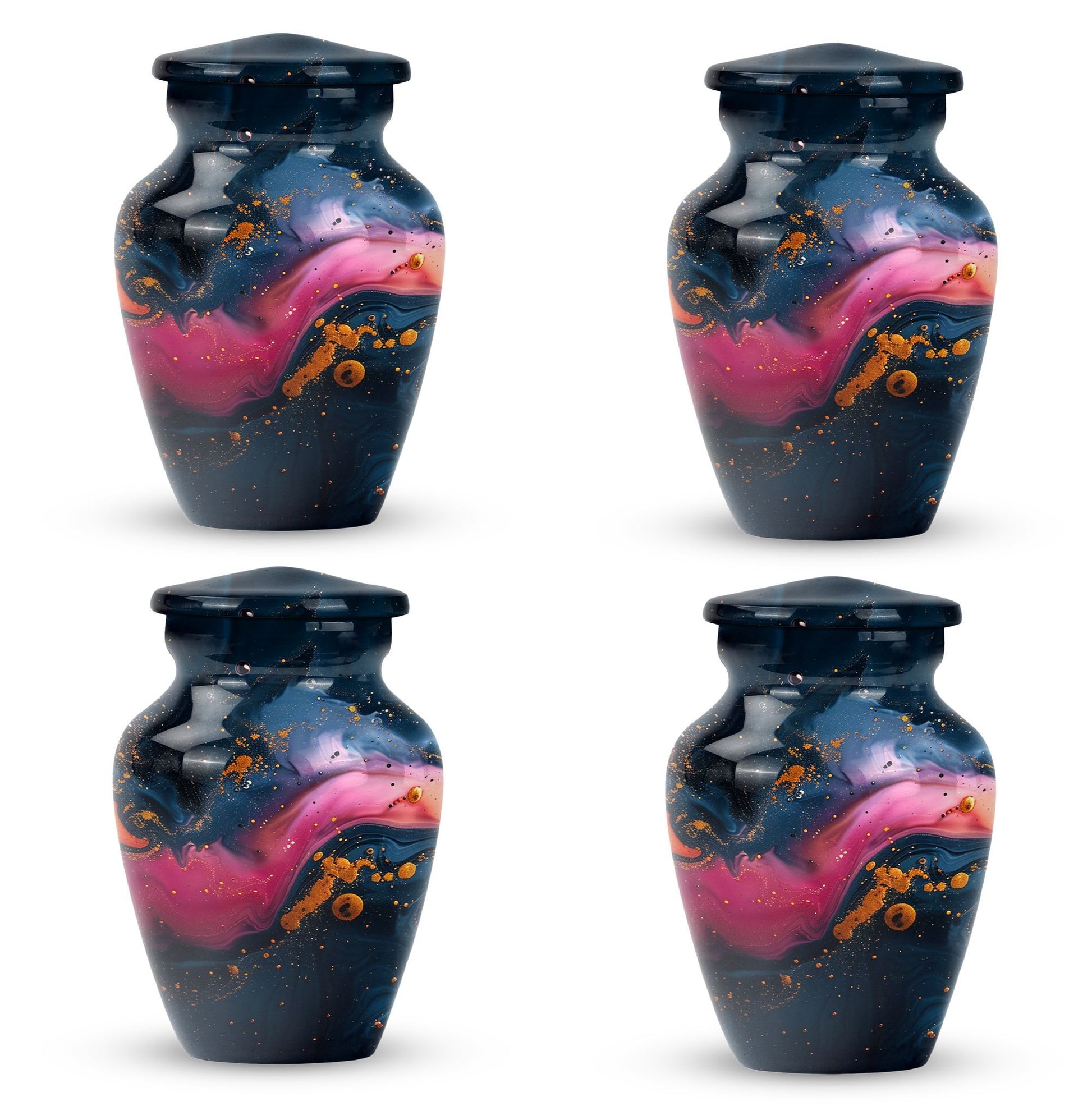 abstract memorial urn for adult female ashes