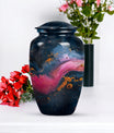 abstract memorial urn for adult female ashes