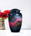 abstract memorial urn for adult female ashes