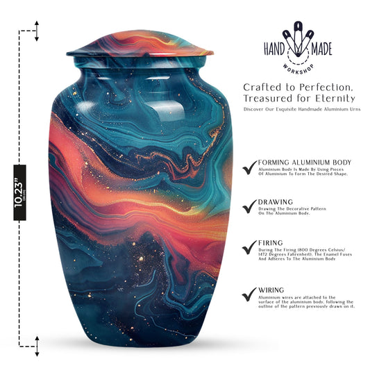 Abstract Urn for Adult Female Cremation Ashes, 