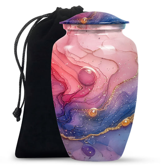 Abstract Urn for burial ashes. cremation funeral urn