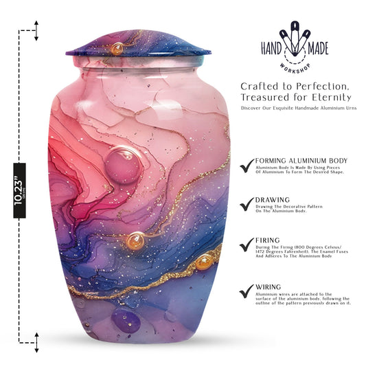 Abstract Urn for burial ashes. cremation funeral urn