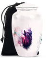 Wolf Howling Funeral Urn For Adult Ashes Memorial, Funeral Cremation Urn
