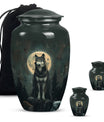 wolf howling urn, memorial urn for adult female