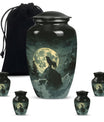 wolf howling theme for human ashes, Memorial Urns for Ashes