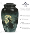 wolf howling theme for human ashes, Memorial Urns for Ashes