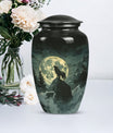 wolf howling theme for human ashes, Memorial Urns for Ashes