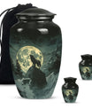 wolf howling theme for human ashes, Memorial Urns for Ashes