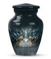 Wolf Howling Classic Urn, funeral urn for adult ashes