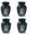 Wolf Howling Classic Urn, funeral urn for adult ashes