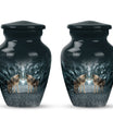 Wolf Howling Classic Urn, funeral urn for adult ashes