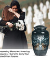 Wolf Howling Classic Urn, funeral urn for adult ashes