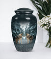 Wolf Howling Classic Urn, funeral urn for adult ashes