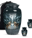 Wolf Howling Classic Urn, funeral urn for adult ashes