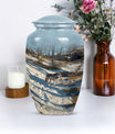 wolf howling urn, cremation urn for ashes