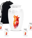 Wolf howling urn, 