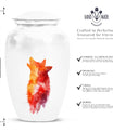 Wolf howling urn, 