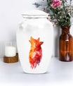 Wolf howling urn, 