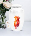 Wolf howling urn, 