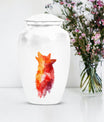 Wolf howling urn, 