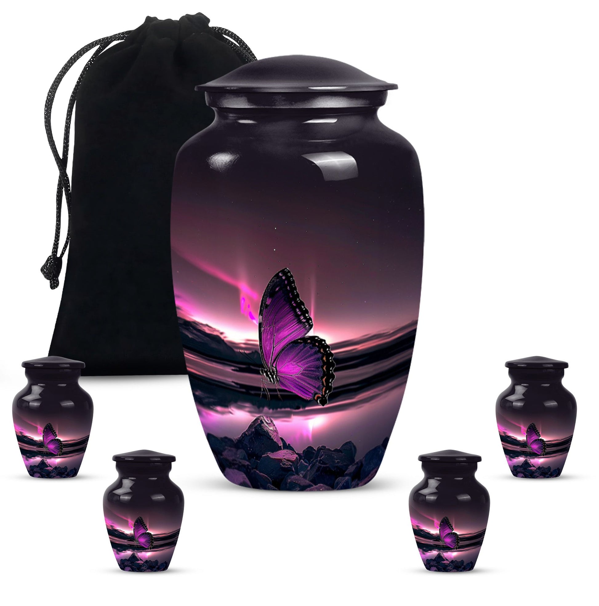 butterfly urn for human ashes