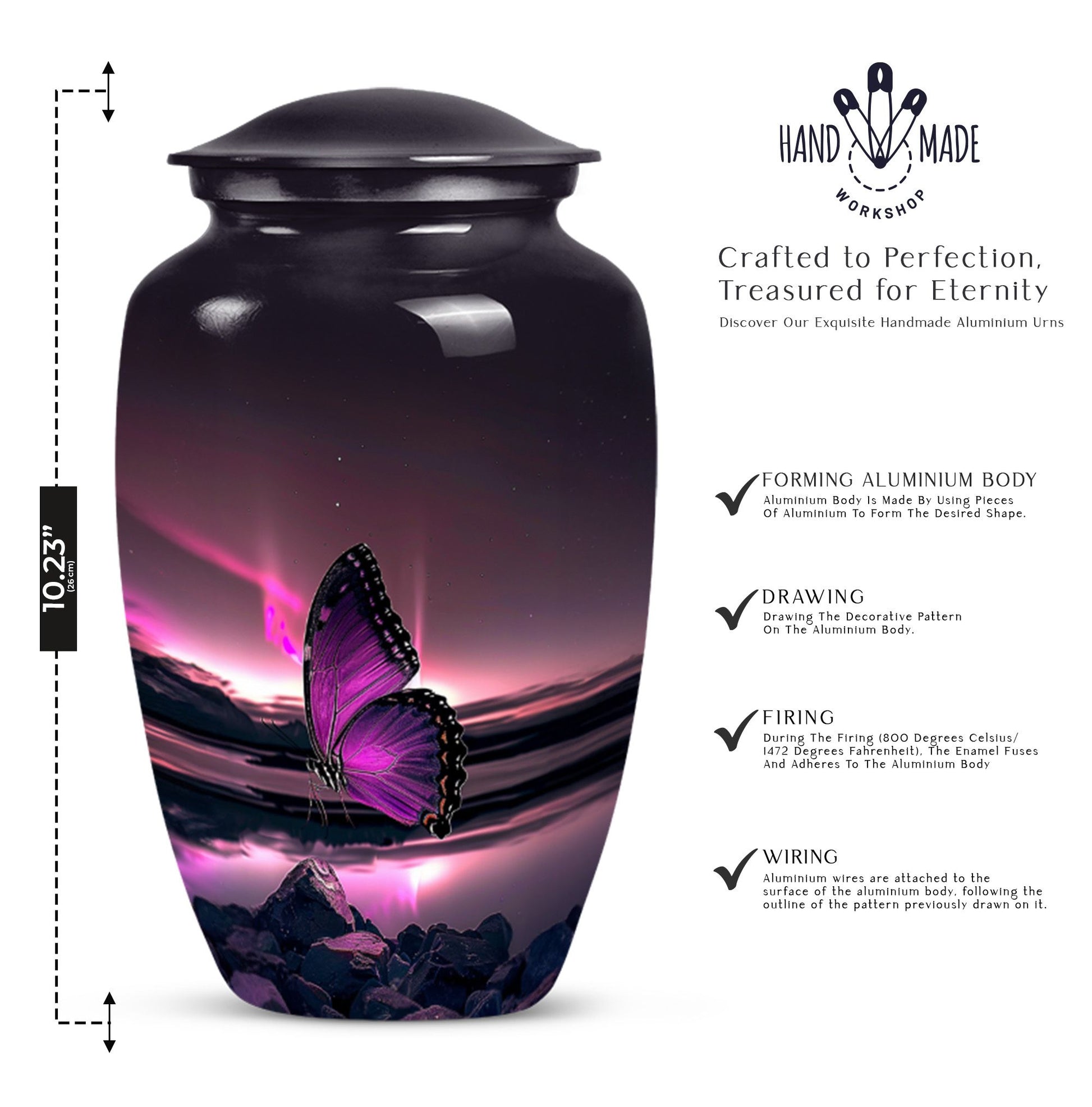 butterfly urn for human ashes