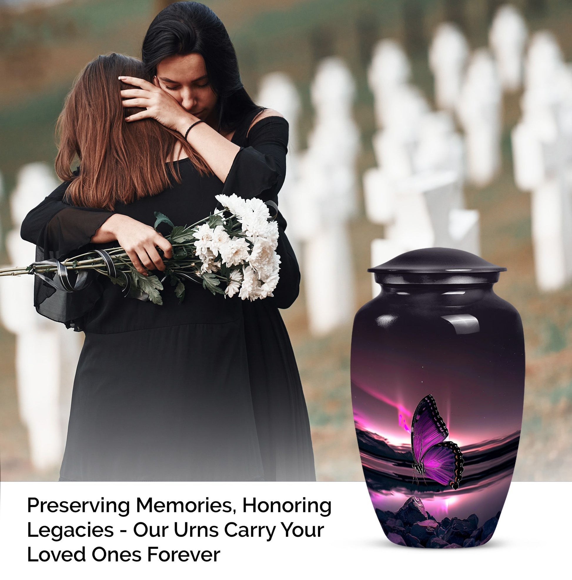 butterfly urn for human ashes