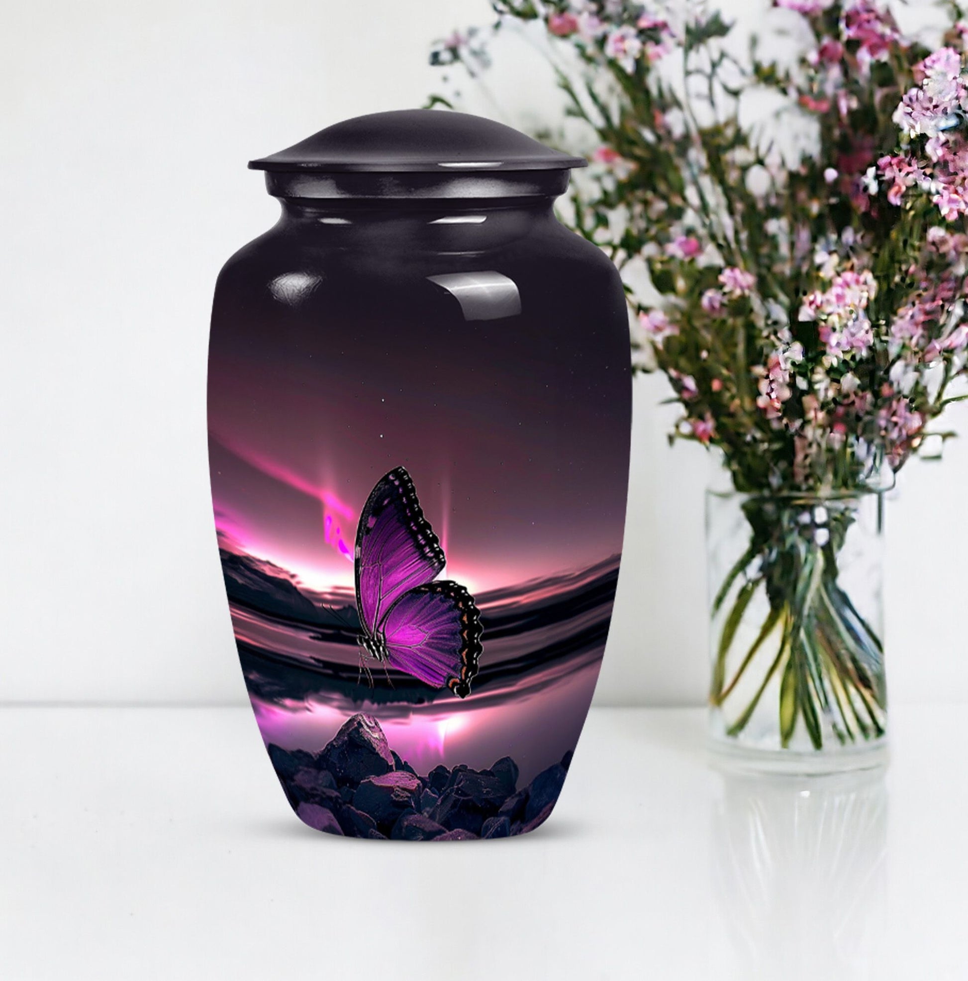 butterfly urn for human ashes