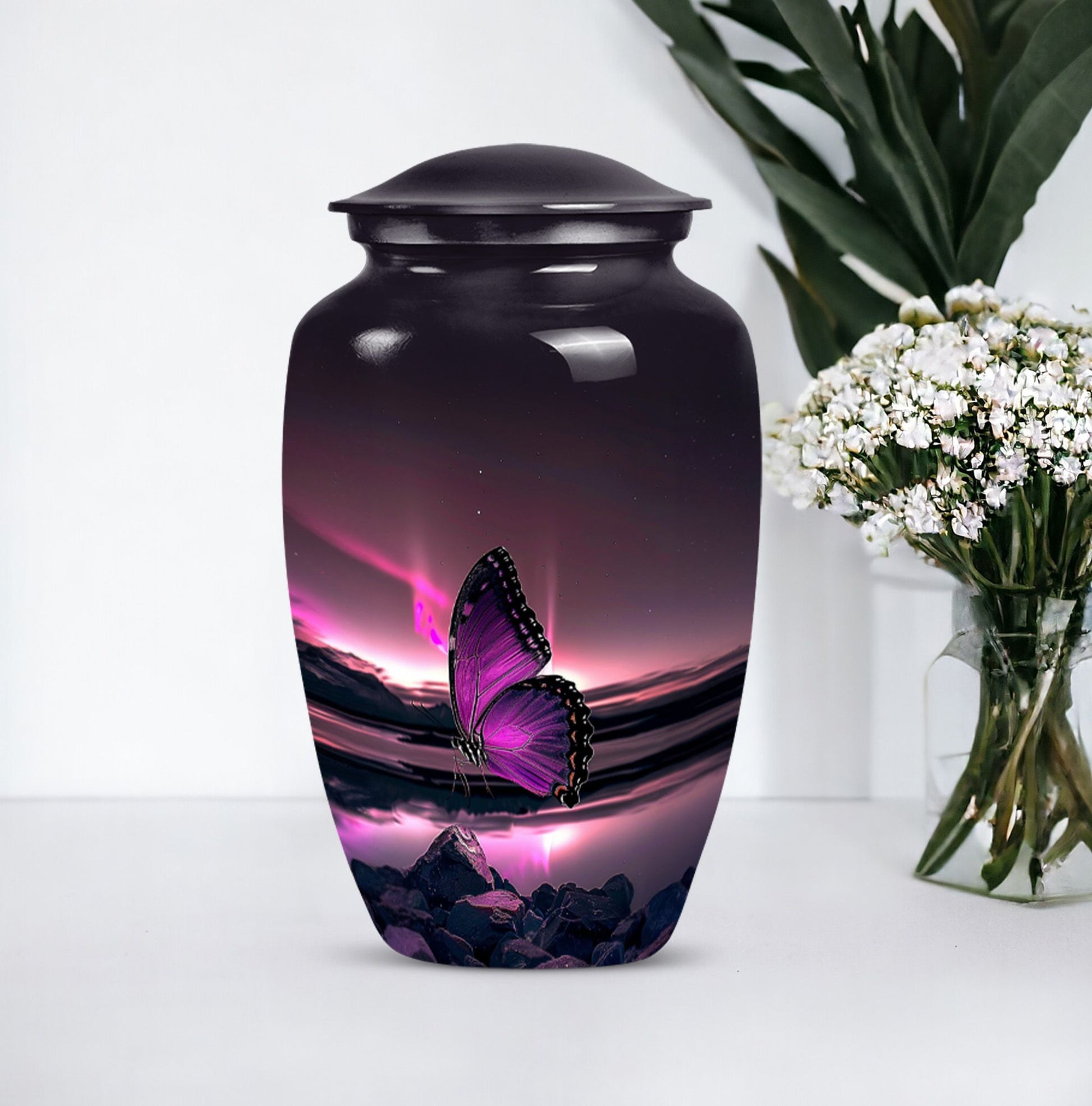 butterfly urn for human ashes