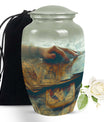 Classic 10-inch tarot urn for ashes.