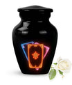 Tarot Urn, classic aluminum cremation urn for mom.