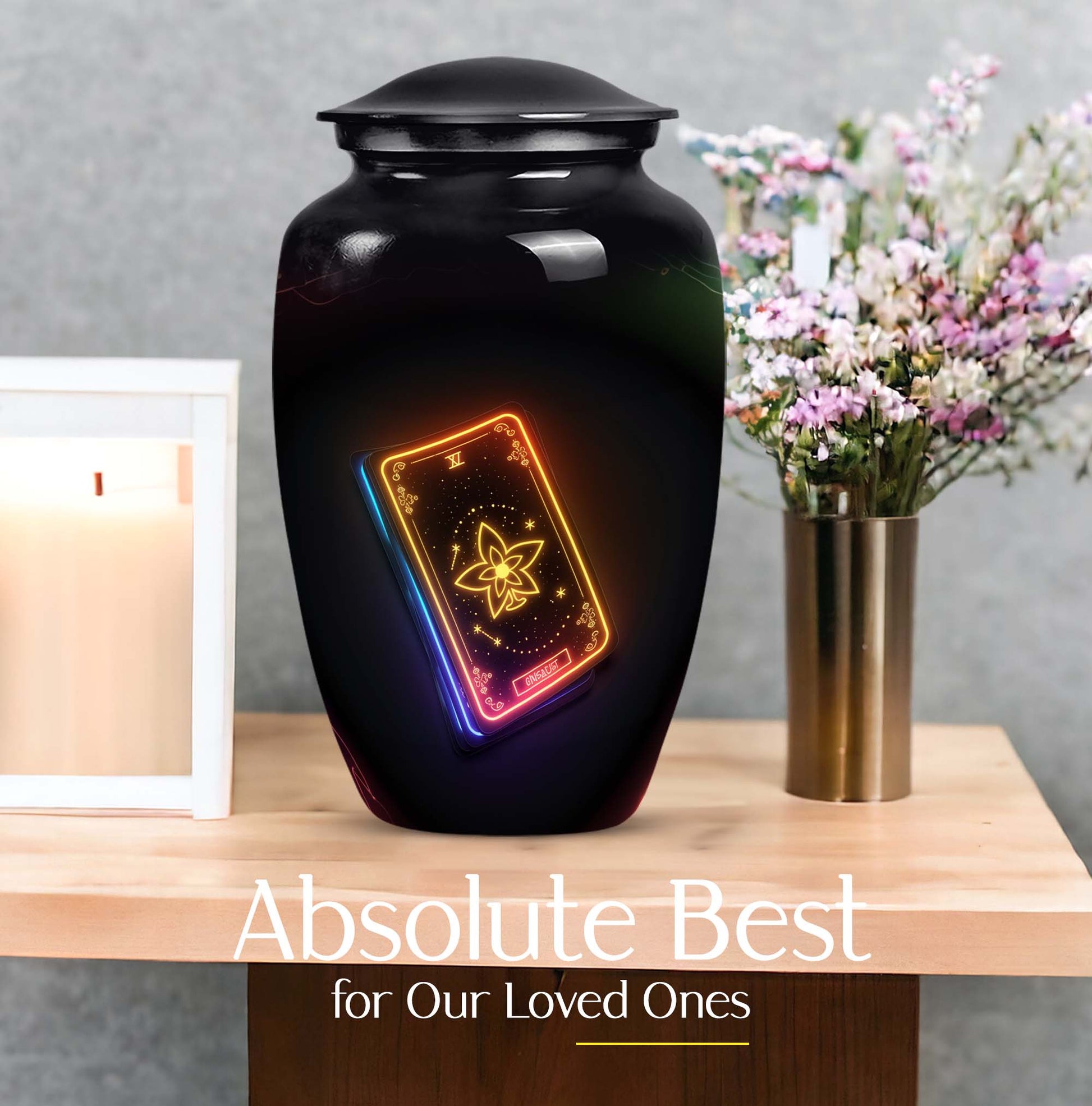 Tarot Urn human ashes, 