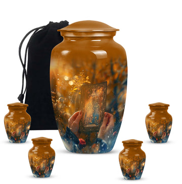 Large Urn with 4 Small Urn