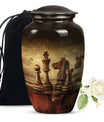 10-inch Classic Chess cremation urn for adult male.